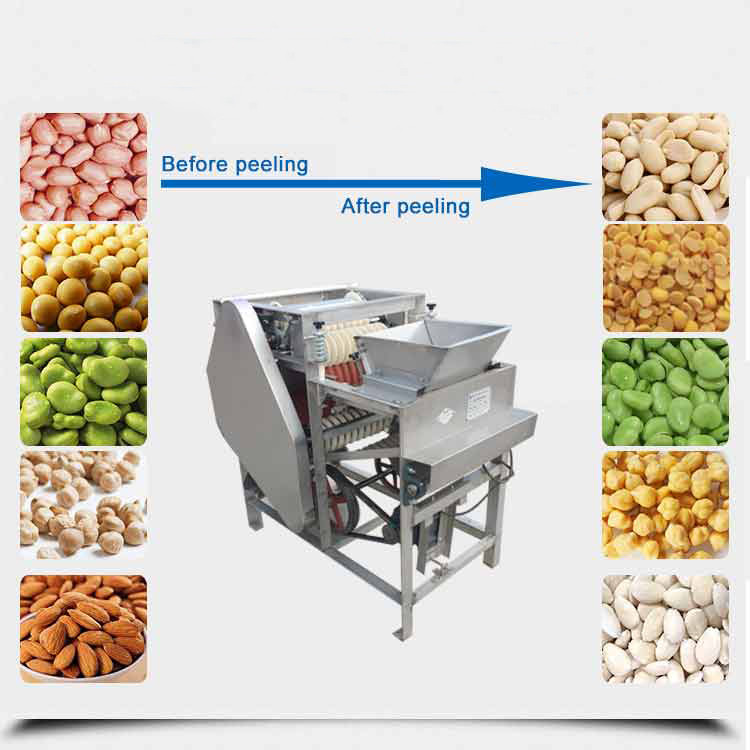 Máquina peladora de pel vermella de cacahuete seco Máquina peladora de cacahuete húmida